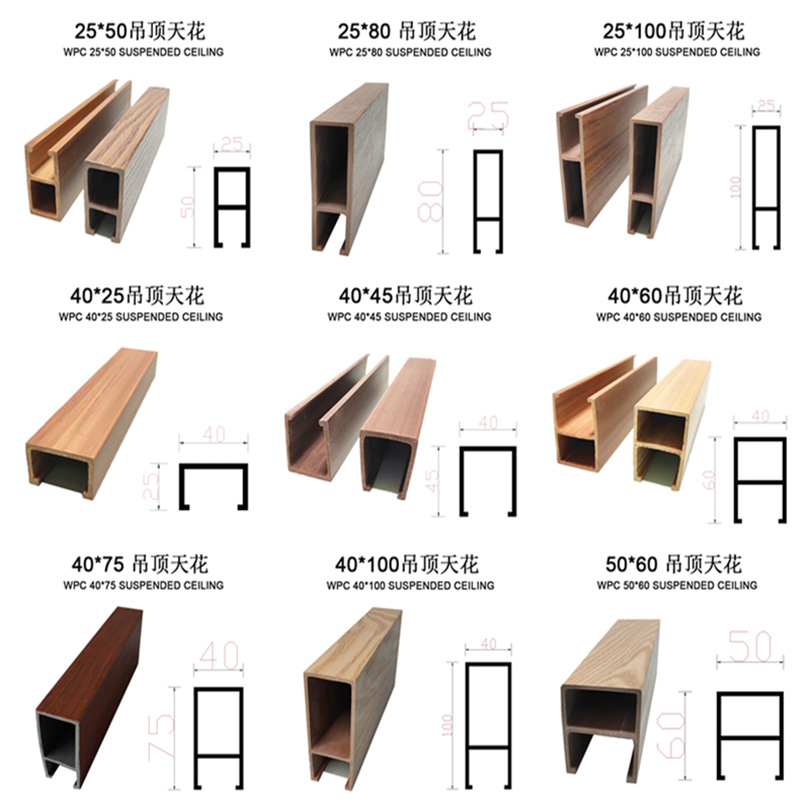 China Wood plastic composite hollow ceiling Manufacturers, Factories