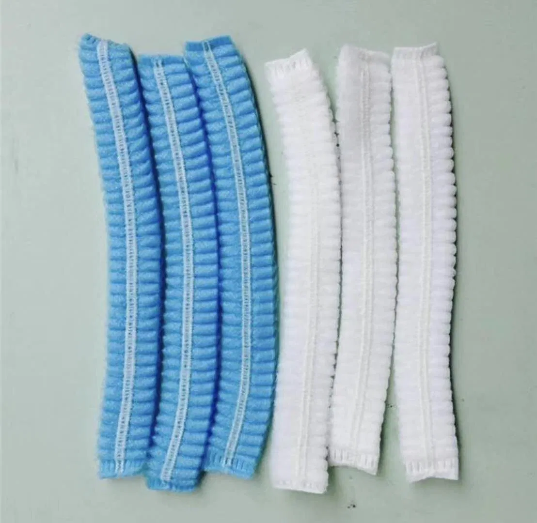 Disposable Protective Nonwoven Double Stitch Hair Net Bouffant Cap