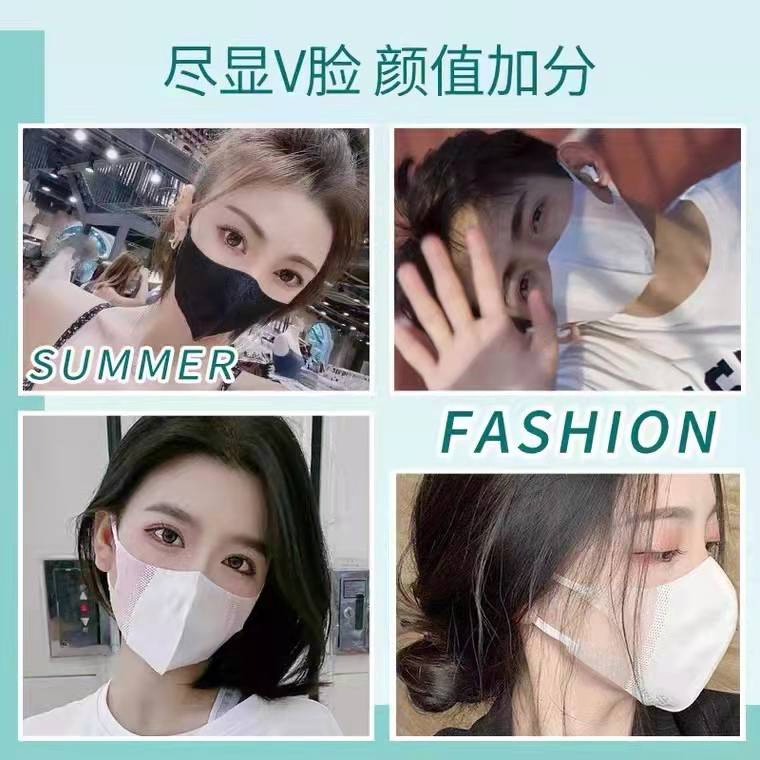 Disposable Non-Woven 3D Face Mask Foldable Fashion with Earloop for Kids Can Be Private Ordering