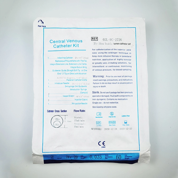 Medical Disposable Central Venous Catheter CVC Catheter Kit
