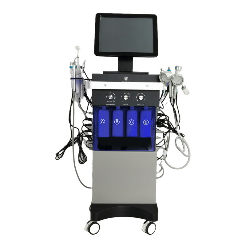 Vertical Aqua Facial Peel Water Hydrodermabrasion Beauty Skin System 12 in 1 Skin Care H2O2 Hydra Oxygen Facial Machine