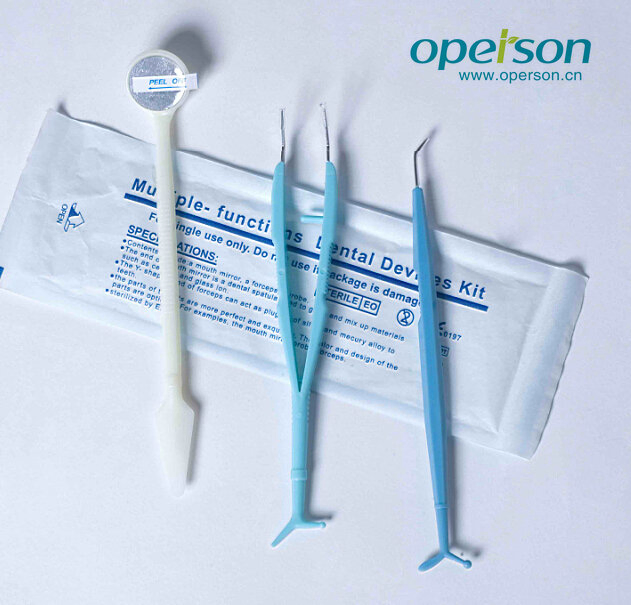 3 in 1 Disposable Medical Surgical Dental Oral Instruments Cavity Inspection Kit with Competitive Price and CE Certificated