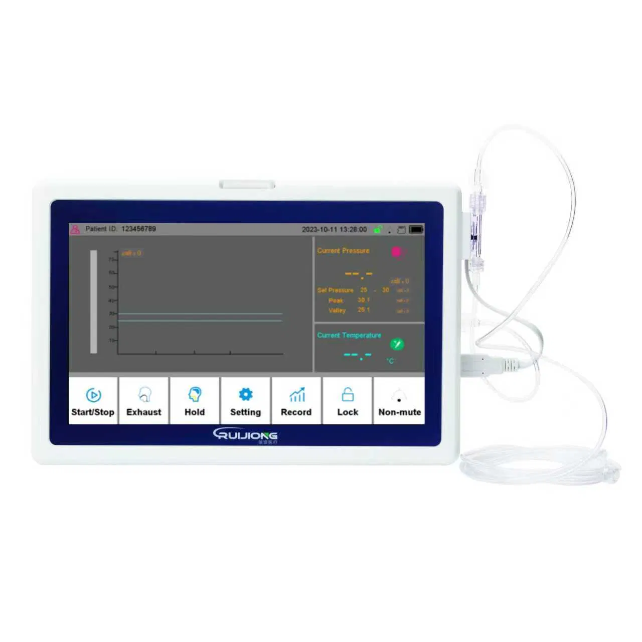 Medical Airway Cuff Pressure Tube Tracheostomy or Endotracheal Tube Cuff Pressure Device