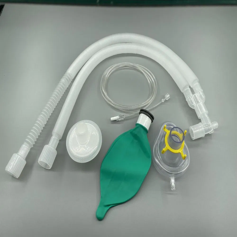 High Quality Disposable Medical Use Corrugated Smoothbore Expandable Anesthesia Breathing Circuits or Kit