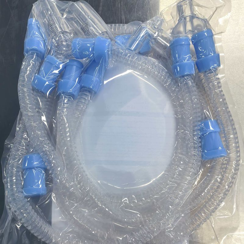 Reusable Platinum Medical Silicone Breathing Circuit Corrugated Silicone Braething Tube for Anaesthesia Machine