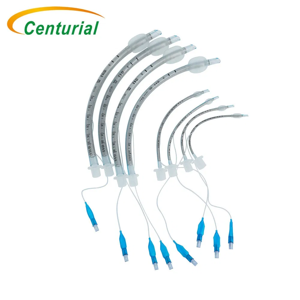 High Flow Rate Ventilation Medical Grade Reinforced Double Lumen Endotracheal Tube for Respiratory Department