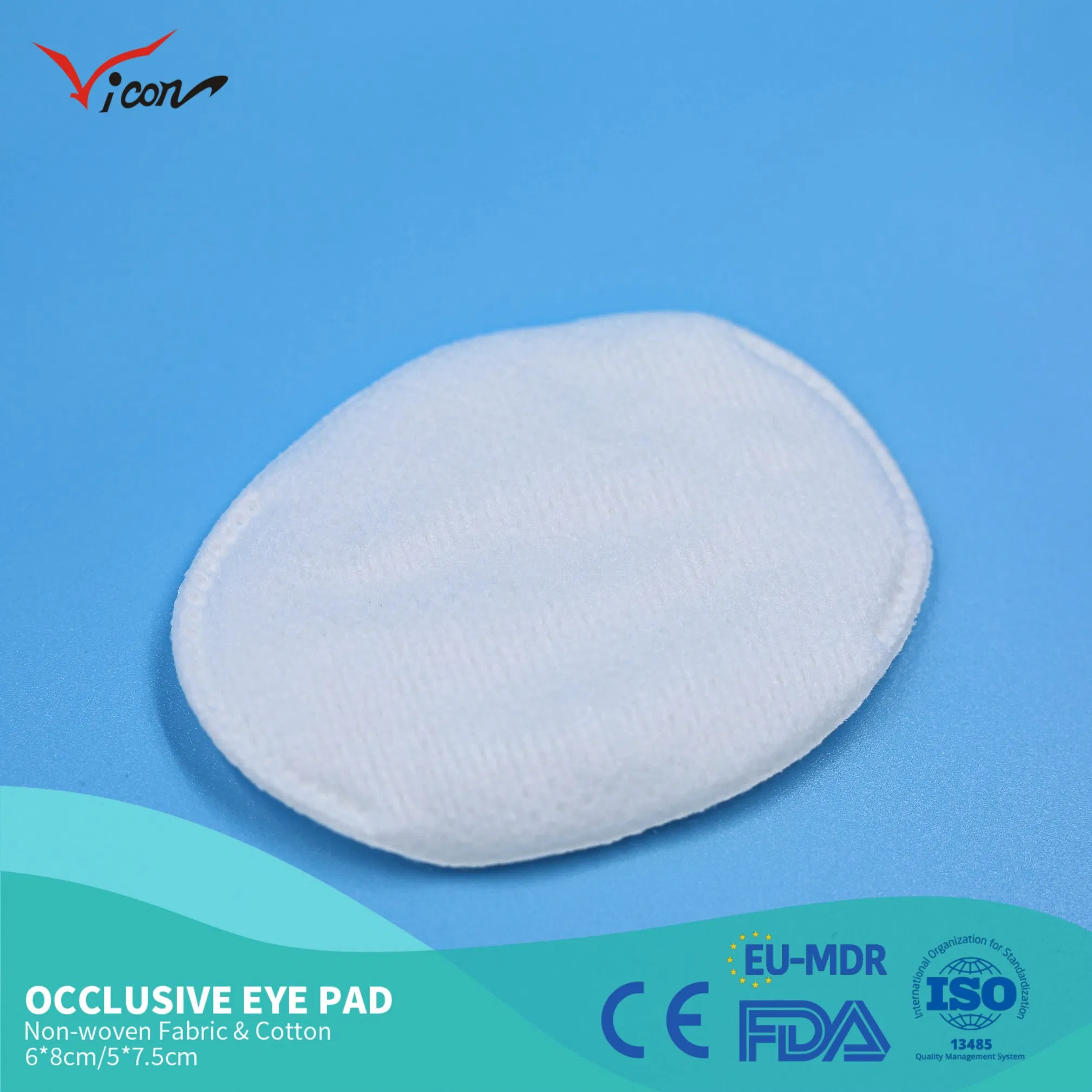 Cheap Price 6*8/5.7.5cm Comfortable Absorbent Medical Non-Woven Fabric Eye Dressing Pad with ISO