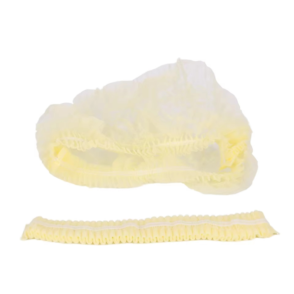 ISO Certified Disposable Non-Woven Hair Net Mob Caps Round Clip Cap Bouffant Cap