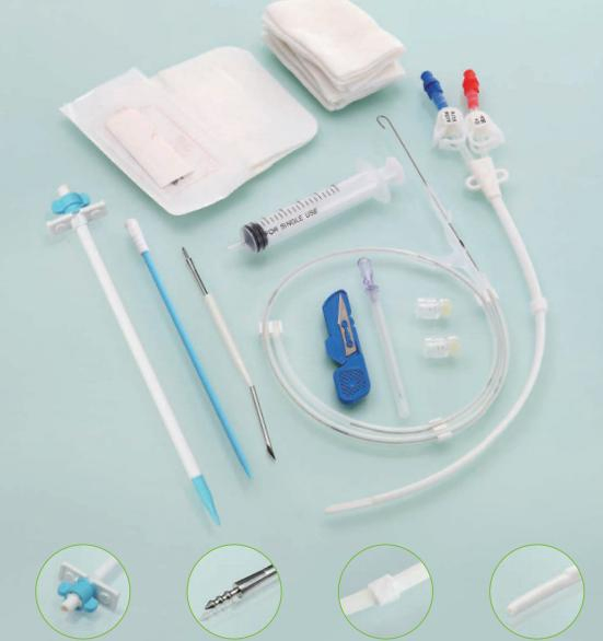 Medical Disposable Long Term Hemodialysis Catheter Set Blood Dialyzer Kit