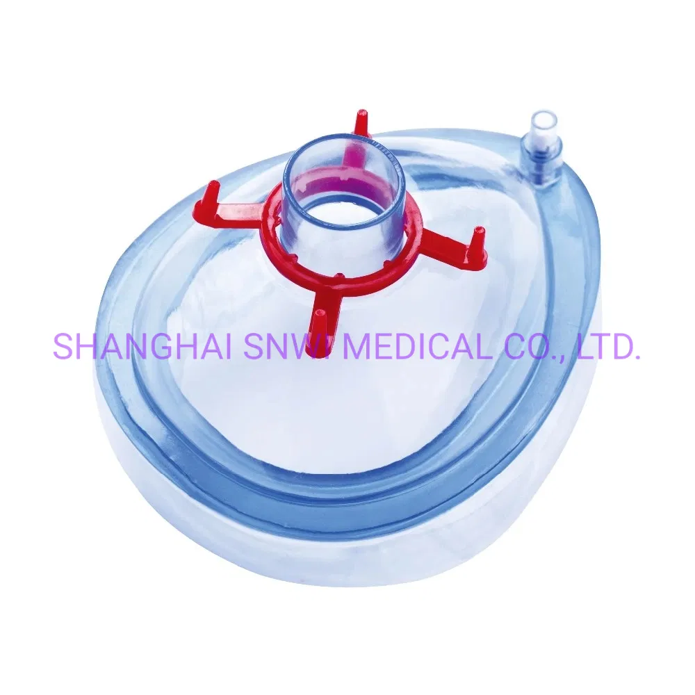 OEM Medical Products Sterile Disposable PVC Breathing Anaesthesia Oxygen Mask with Inflatable Rim