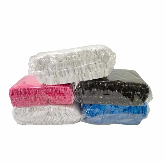 Blue Color Bouffant Clip Cap