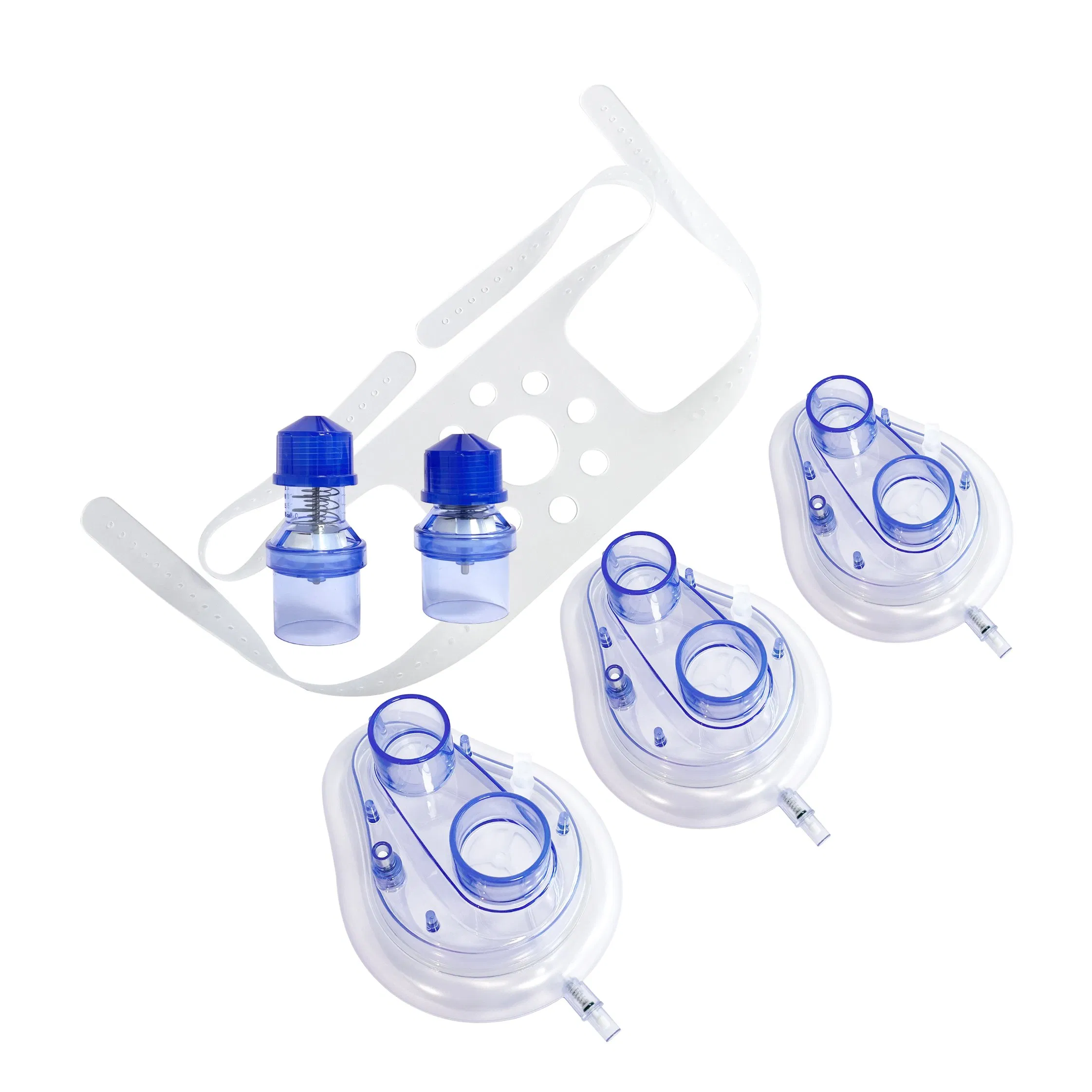 Universal PVC CPAP Mask Featuring Clear View Facial Dome and Simple Strap System