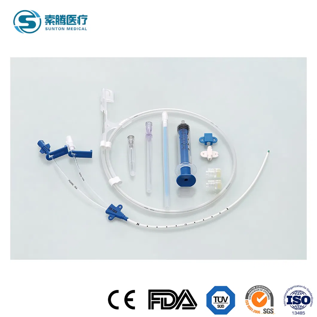 Sunton Customized China Disposable Quad Lumen 8.5fr Central Venous Catheter (CVC Catheter) Kit Supplier Sample Available Medical CVC Central Venous Catheter Kit