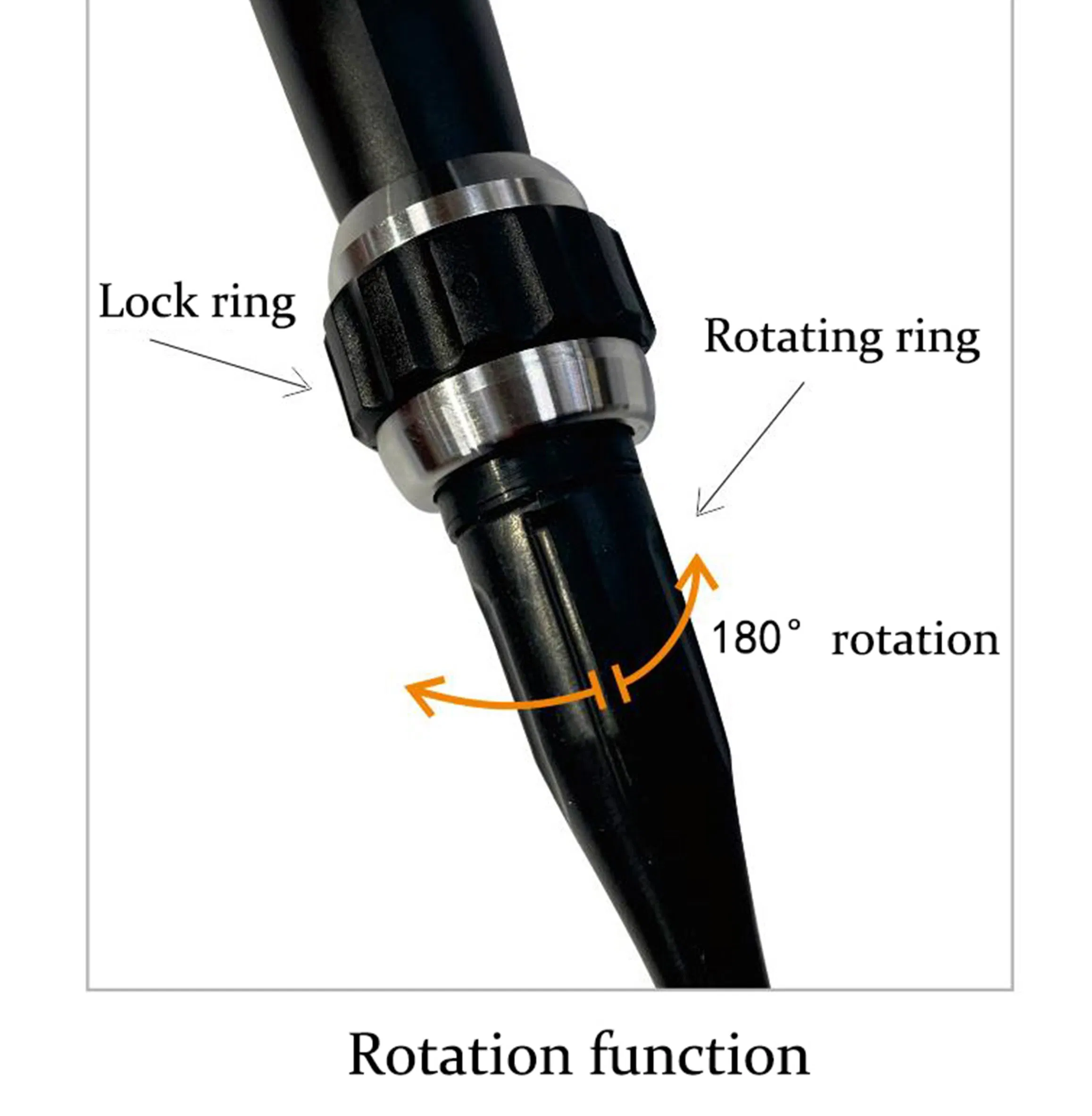 Professional Black Reusable Flexible Cystoscope Surgical Instruments Urological Surgery