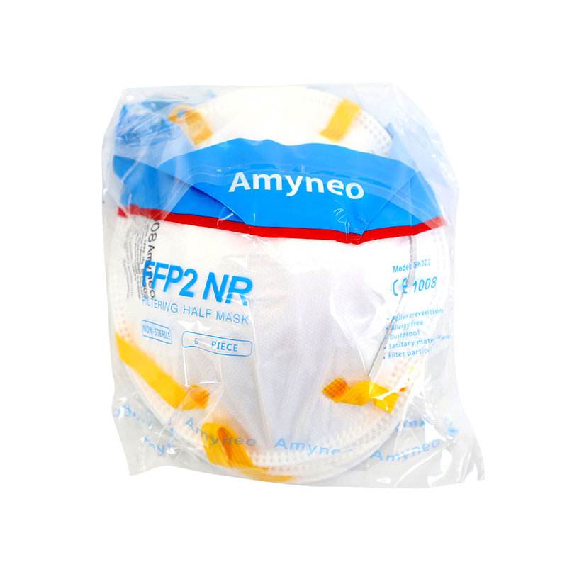 FFP2 Face Mask Cup Shape CE Certified Headloop Non-Woven Disposable Mask for Wholesale