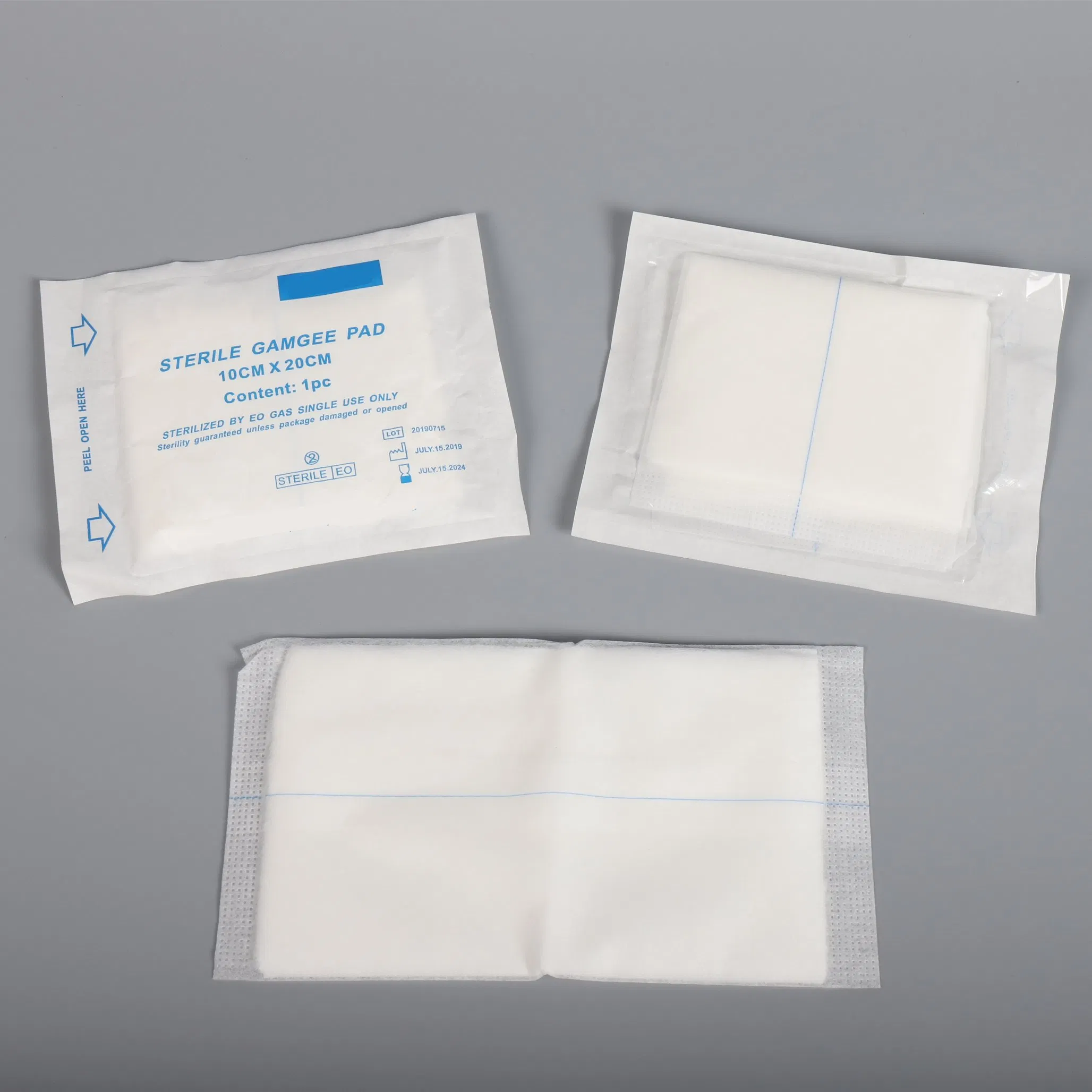 10*20cm Medical Wound Care High Absorptivity Absorbent Blood Abd Pads/Gamgee Nonwoven Pad