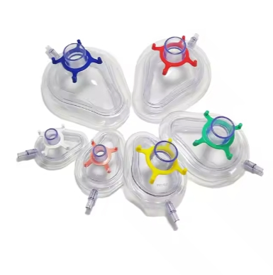 PVC Air Cushion Anaesthesia Mask with Valve Disposable Medical Anesthesia Mask