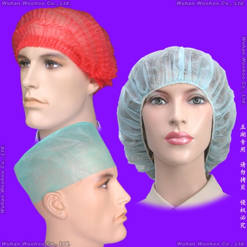 Surgical/Medical/Dental/Nursing/Scrub/Space/Mob/Mop/Work/Snood/SMS Nonwoven Disposable PP Cap for Doctor/Surgeon/Nurse/Worker(Bouffant/Round/Pleated/Strip/Clip)