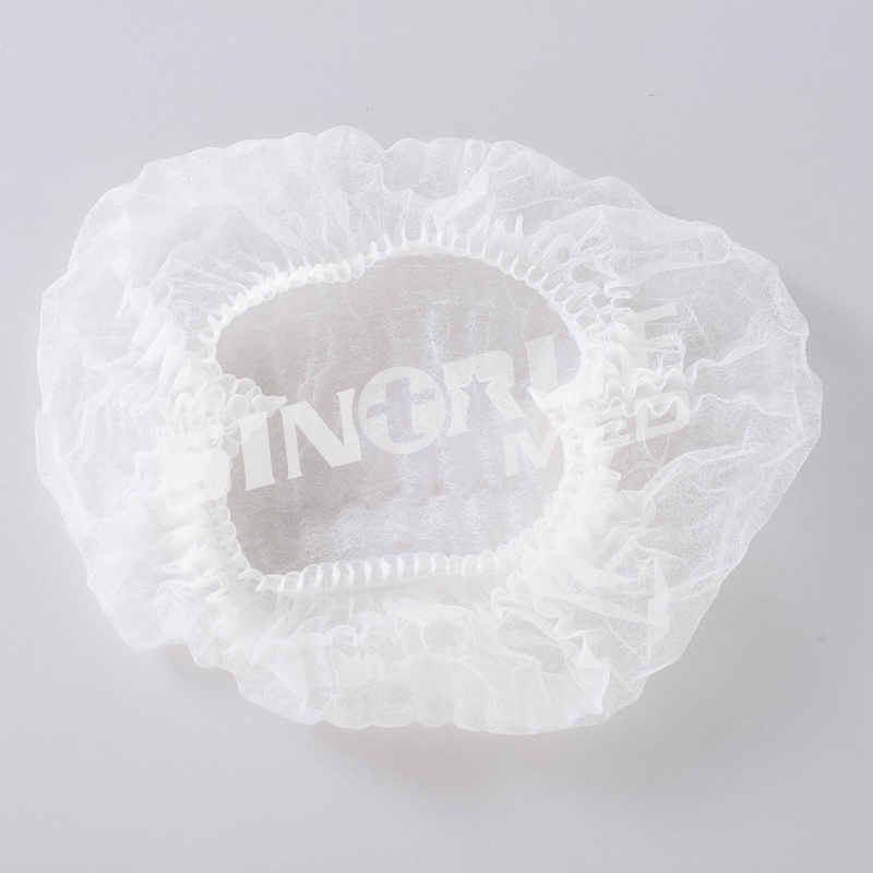 Disposable Non-Woven Strip Clip Cap with Elastic Band