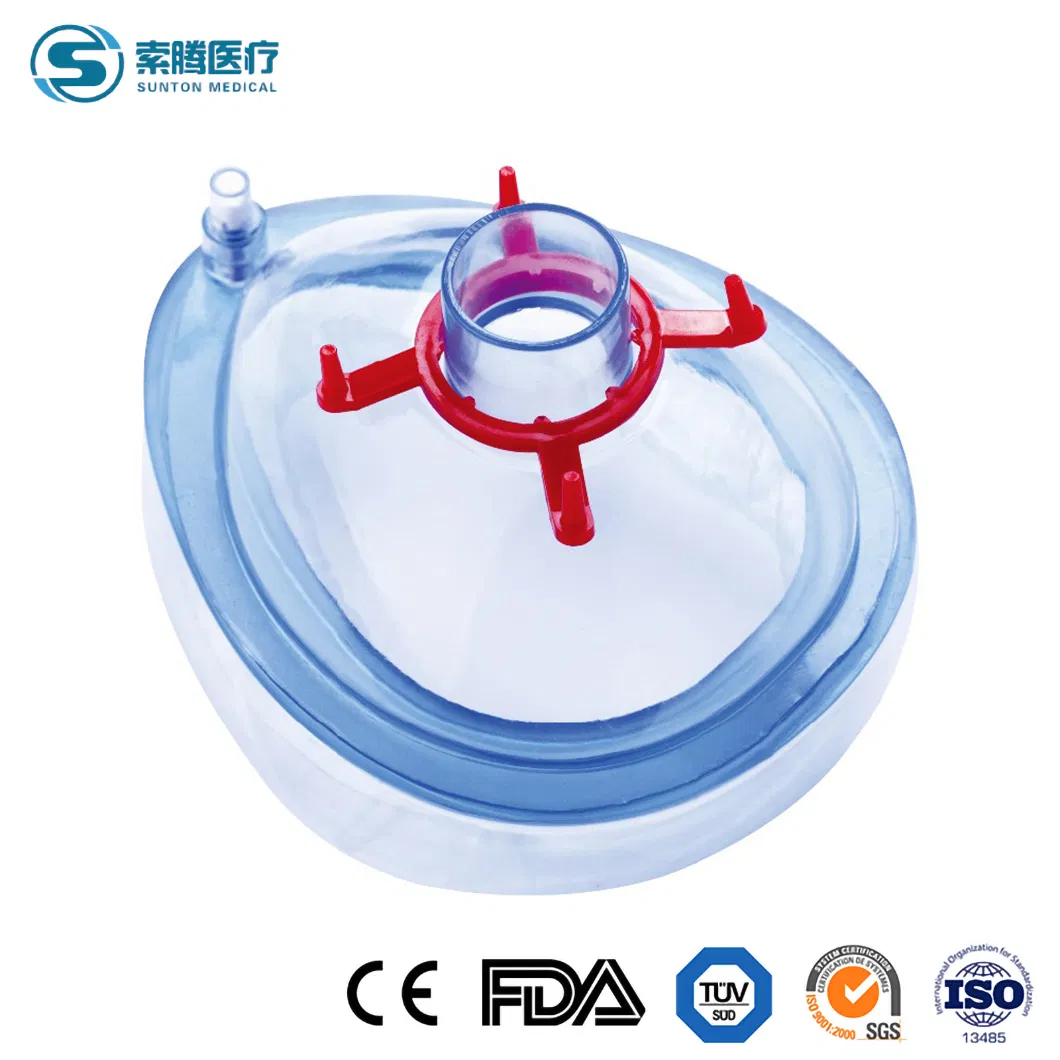 Sunton China Sample Available En 149 -2001+A1-2009 Safety Standard High-Quality Economy PVC Anaesthesia Mask Manufacturing