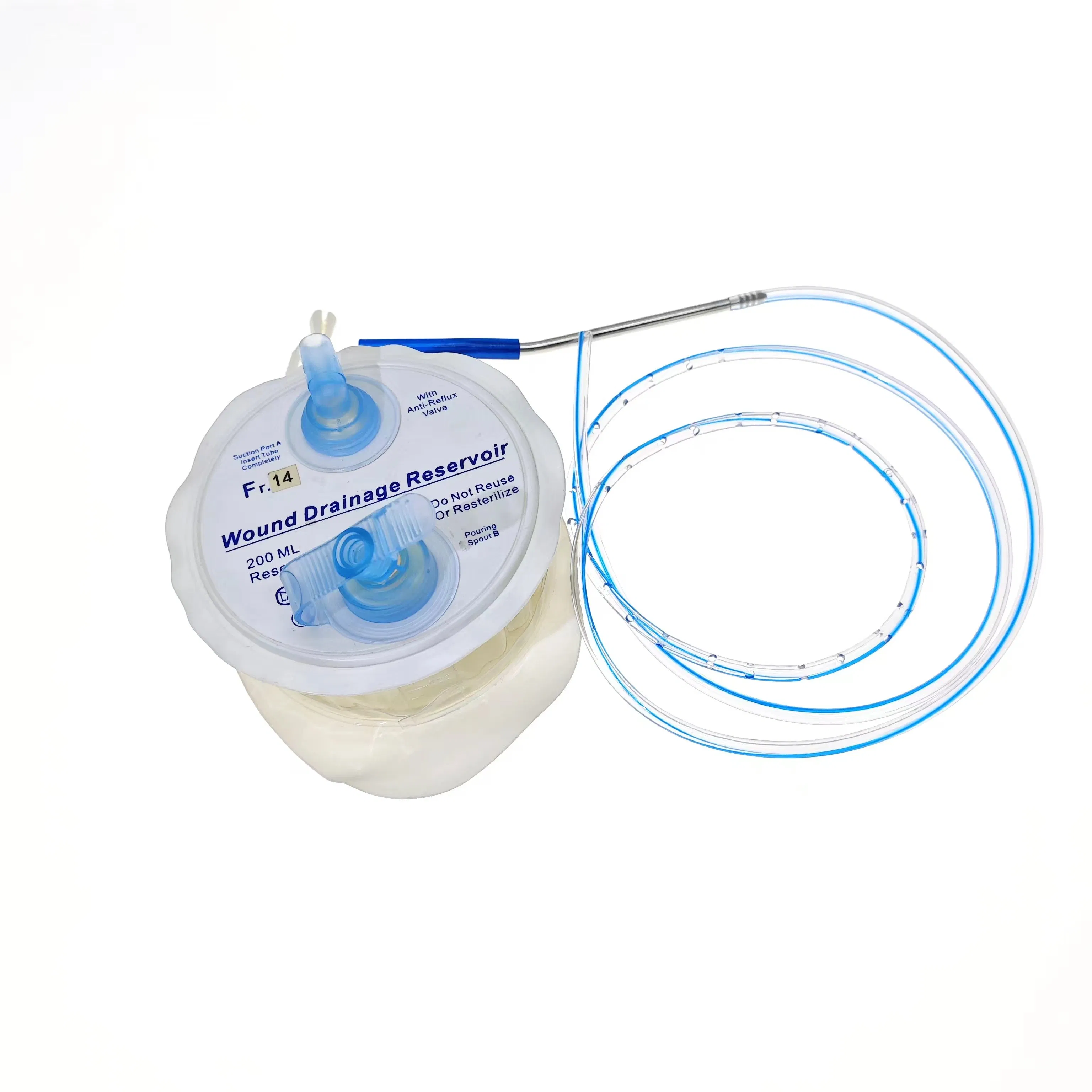 Safe and Convenient Silicone Wound Drainage System Closed Wound Drainage System