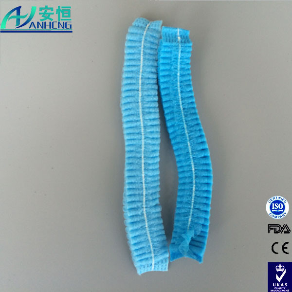 Non Woven Disposable Bouffant Cap 18~24 Inches for Surgical Use