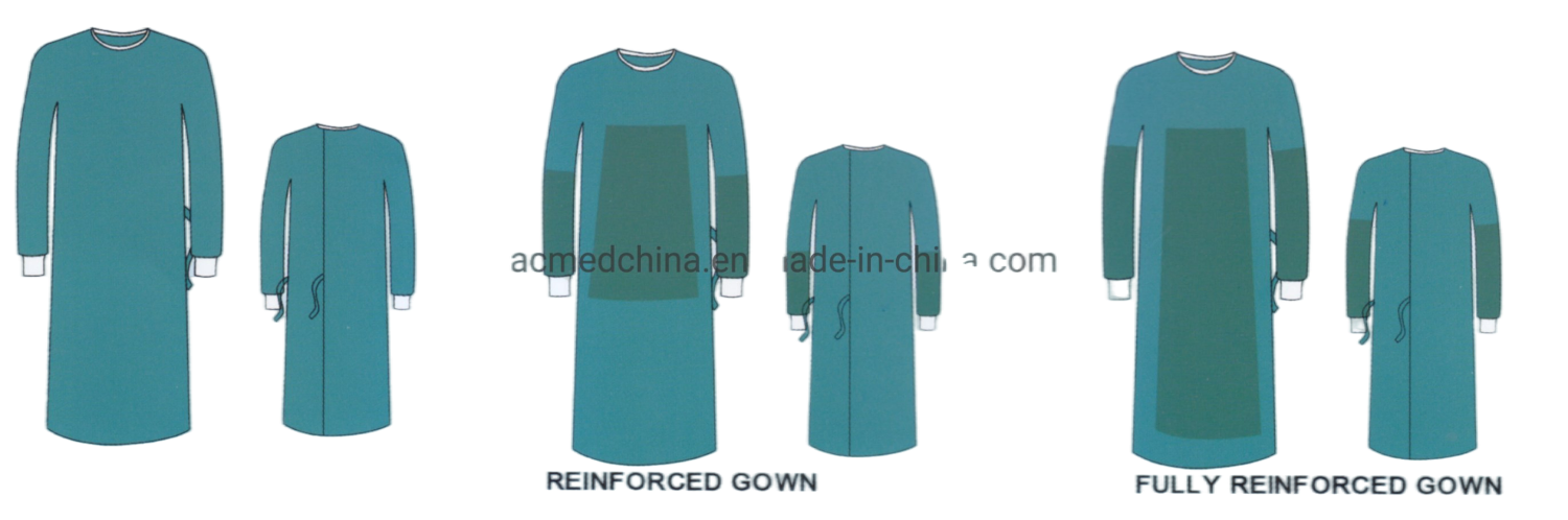 Medical Non-Woven Disposable Surgical Gown Sterile