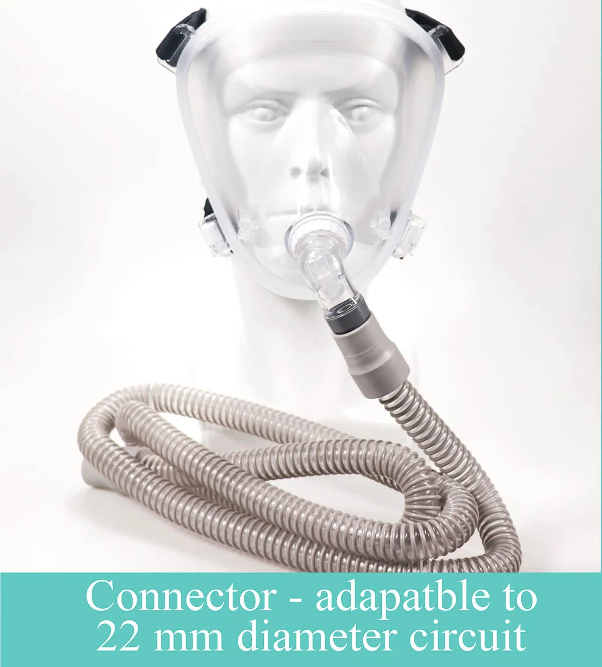 Sleep Apnea Bipap Full Face Anaesthesia Oxygen Breathing CPAP Mask with Headgear