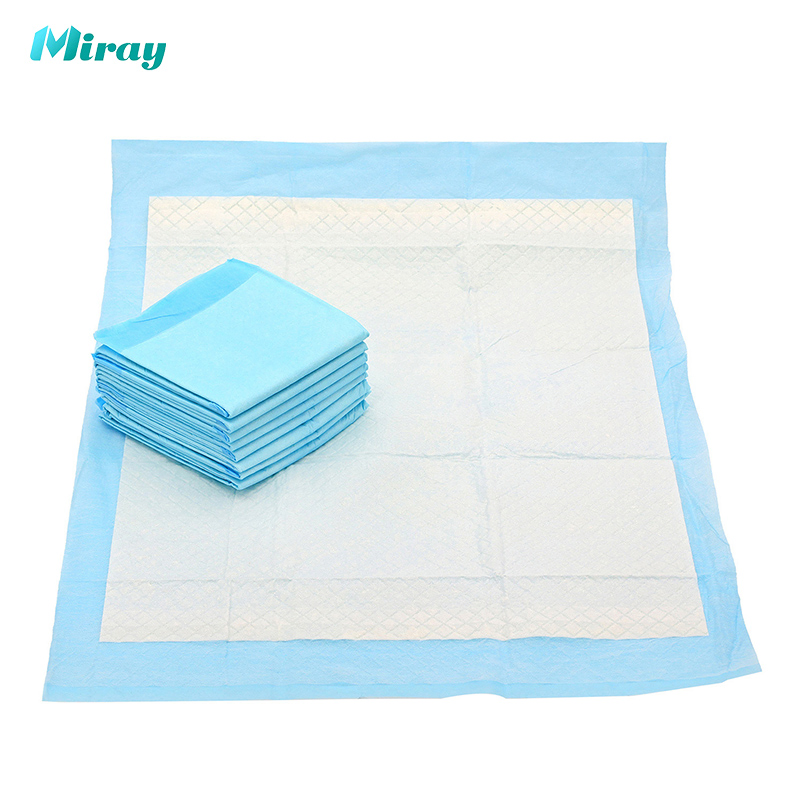 China Factory Incontinence Bed Pad Medical Disposable Underpads 60X90 High Quality Super Absorbent PE Backsheet Urine Pads