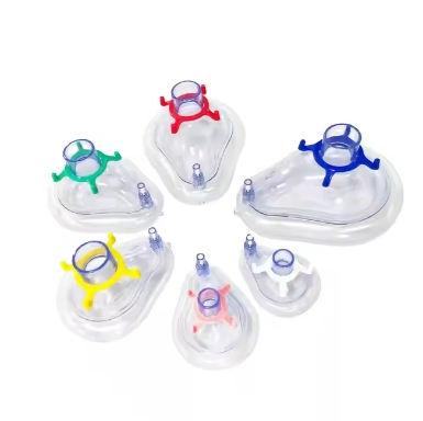 PVC Air Cushion Anaesthesia Mask with Valve Disposable Medical Anesthesia Mask