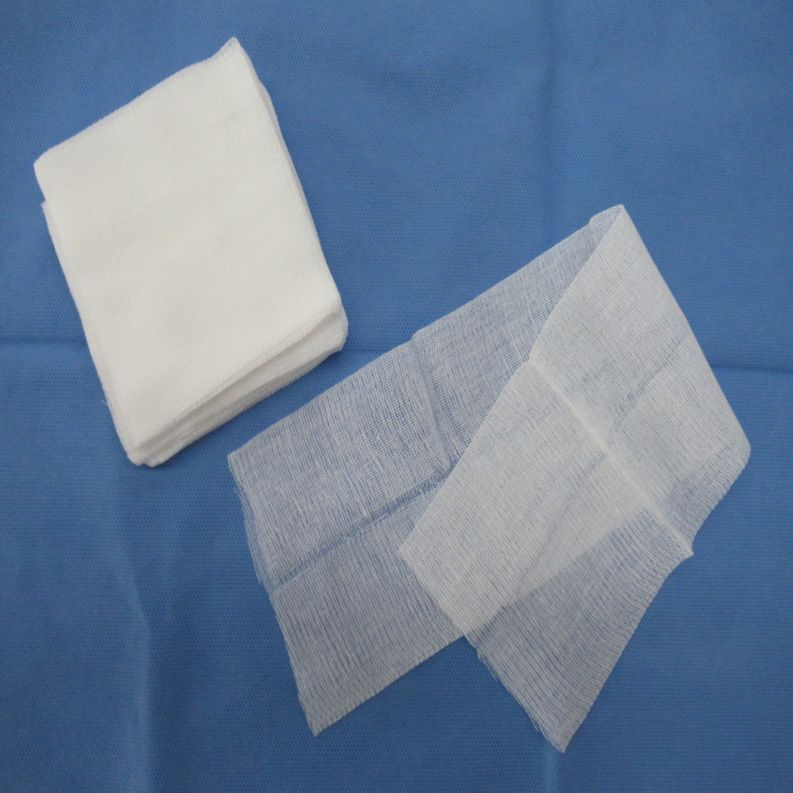 Medical Gauze Pad Cotton Absorbent Breathable Gauze Pad Sterile