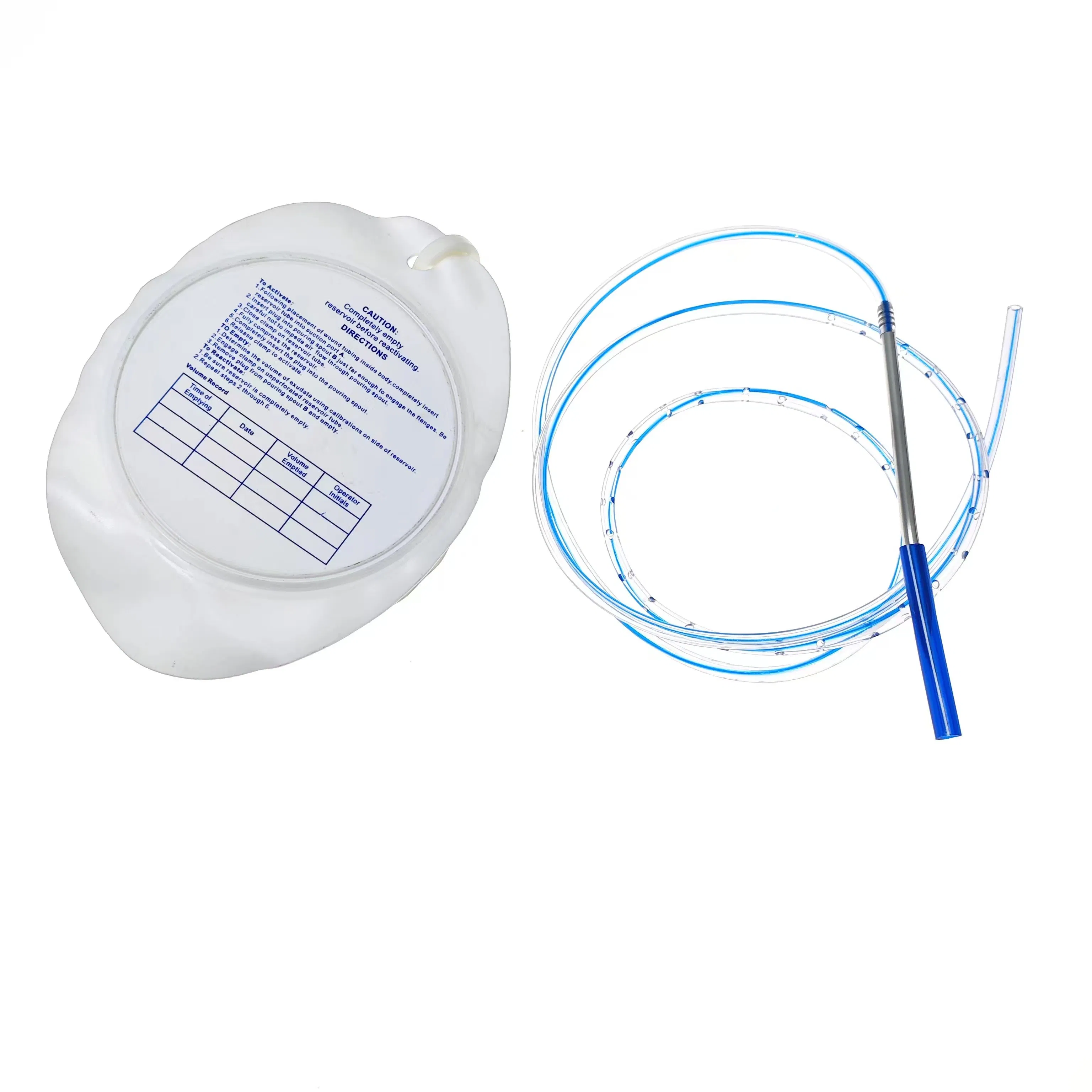 100ml/150ml/200ml/400ml Disposable Jackson Pratt Drain Silicone Closed Suction Drainage System