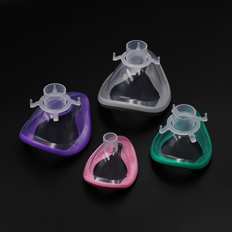 Meidcal Disposable Breathing Anaesthesia Oxygen Mask with Inflatable Rim