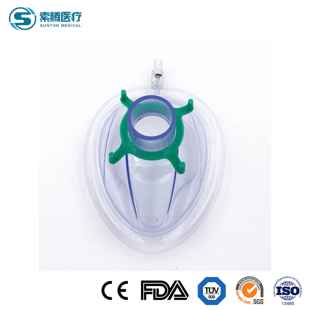 Sunton China Sample Available En 149 -2001+A1-2009 Safety Standard High-Quality Economy PVC Anaesthesia Mask Manufacturing