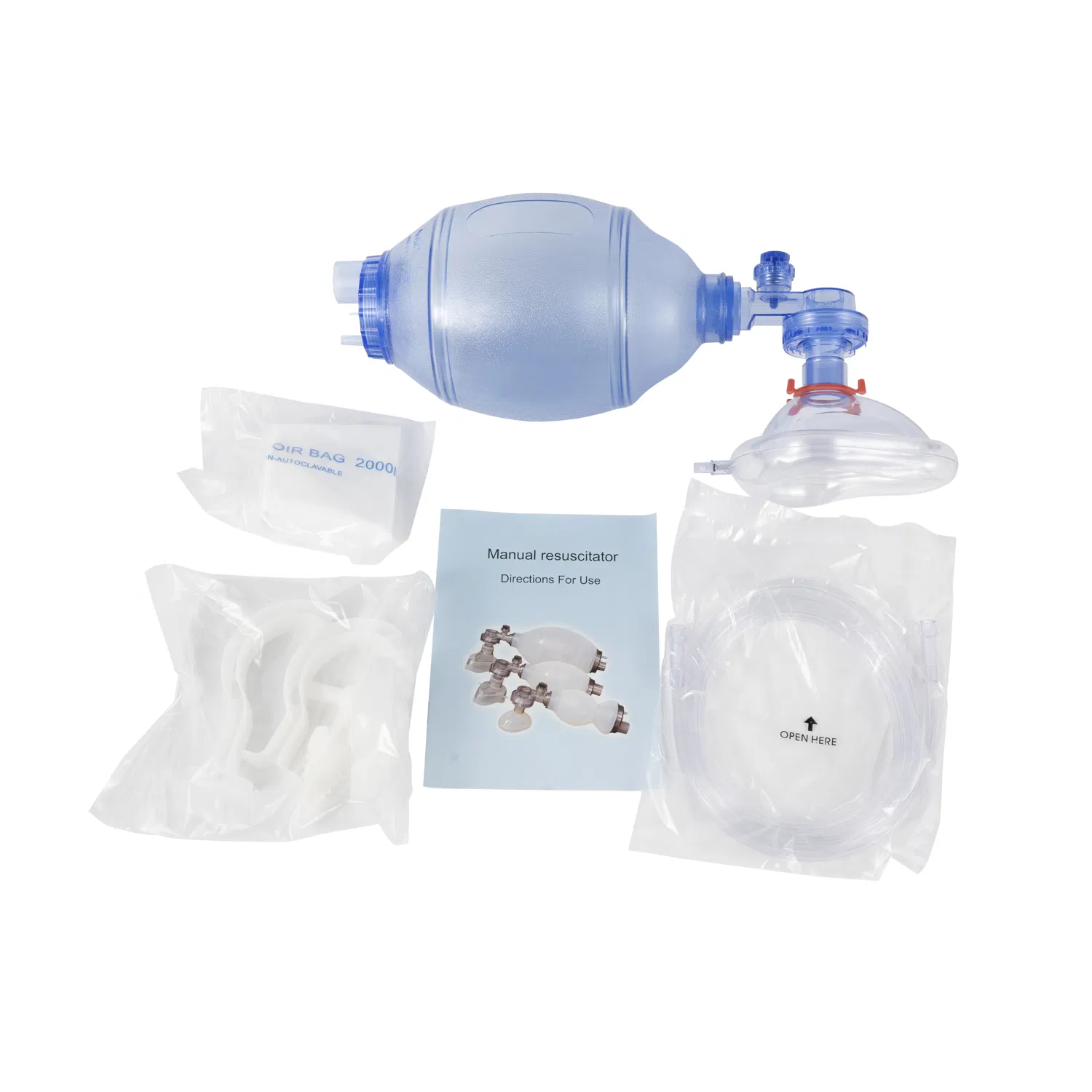 Adult Child Infant PVC Disposable Manual Resuscitator Bag Valve System