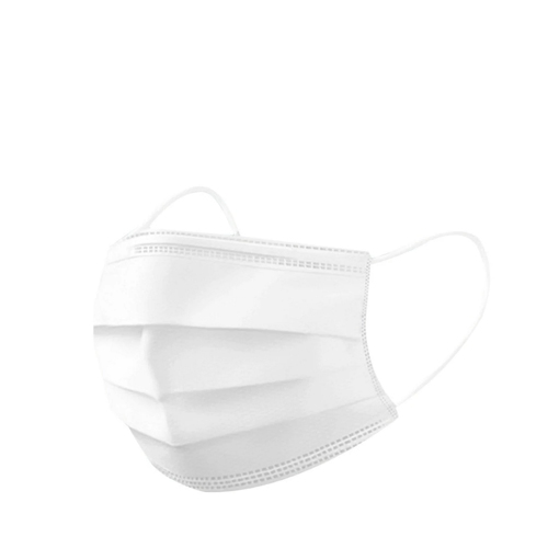 High Quality Disposable Protective Face Masks 3 Layer White Non Woven Protection Disposable Adult Face Mask with Box of 50