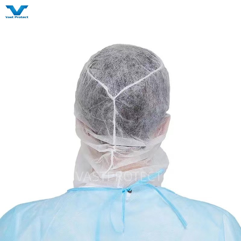 PPE Protective Polypropylene Non-Woven PP Hood Head Cover Disposable Ninja Balaclava Nets Astronaut Space Cap