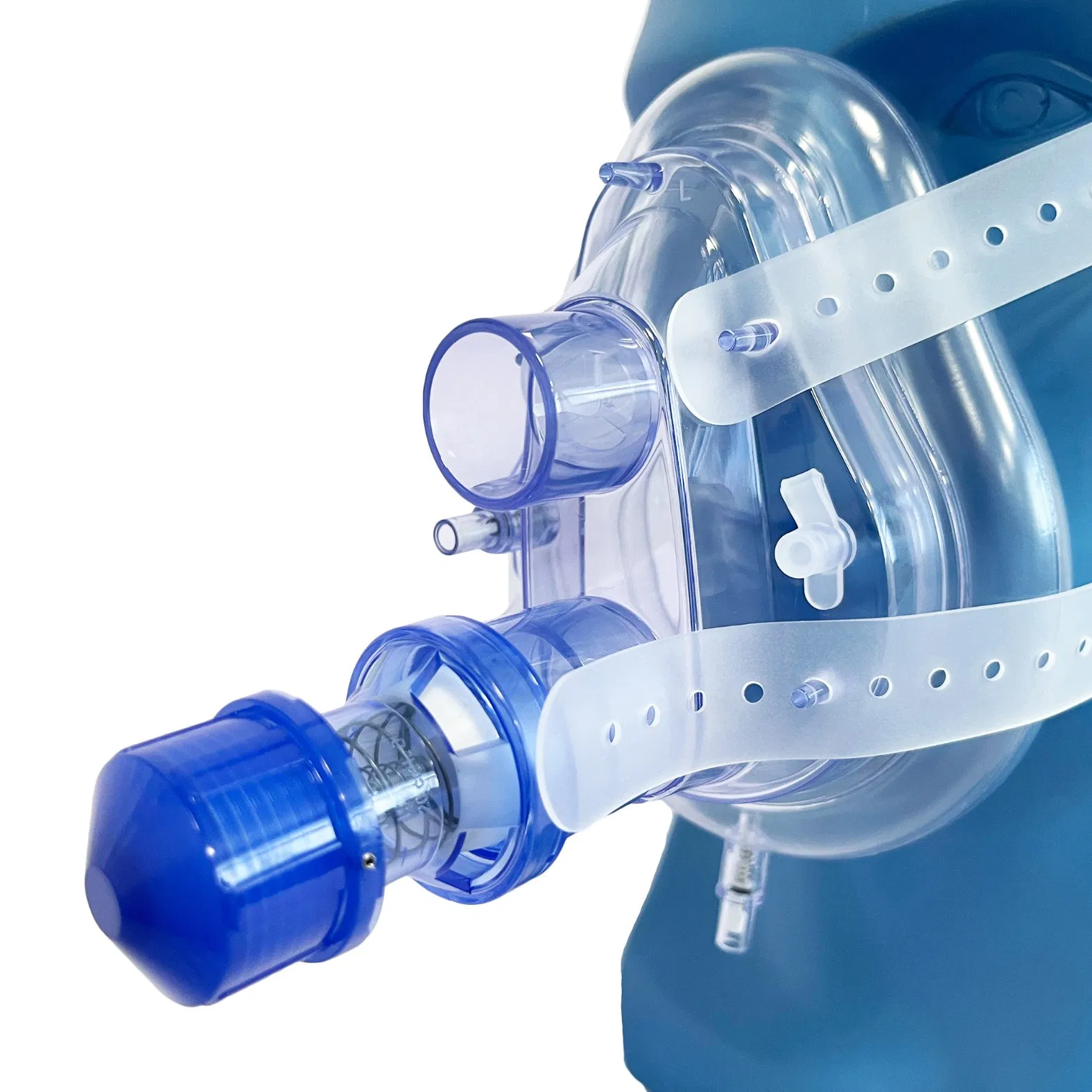 Universal PVC CPAP Mask Featuring Clear View Facial Dome and Simple Strap System