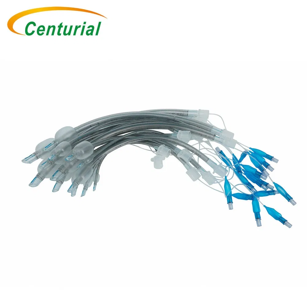 High Flow Rate Ventilation Medical Grade Reinforced Double Lumen Endotracheal Tube for Respiratory Department