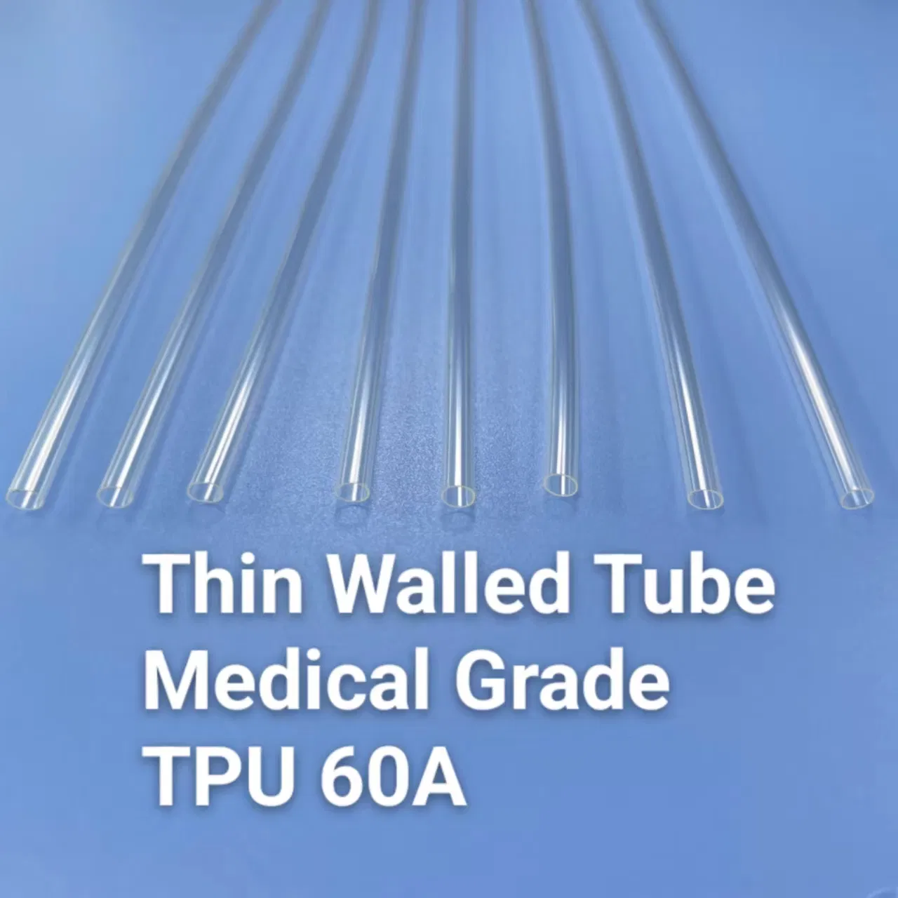 Custom Medical Grade Plastic Clear Soft 60A TPU Thin Walled Tubing Used for Endoscopic Cover