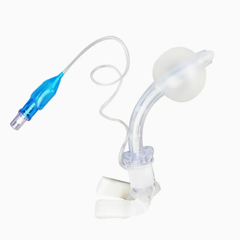 Single Use Medical Device Standard Tracheostomy Tube with Cuff Medical Disposable Supply