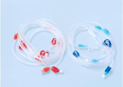 Compact Blood Tube System for Easy Hemodialysis Line Integration