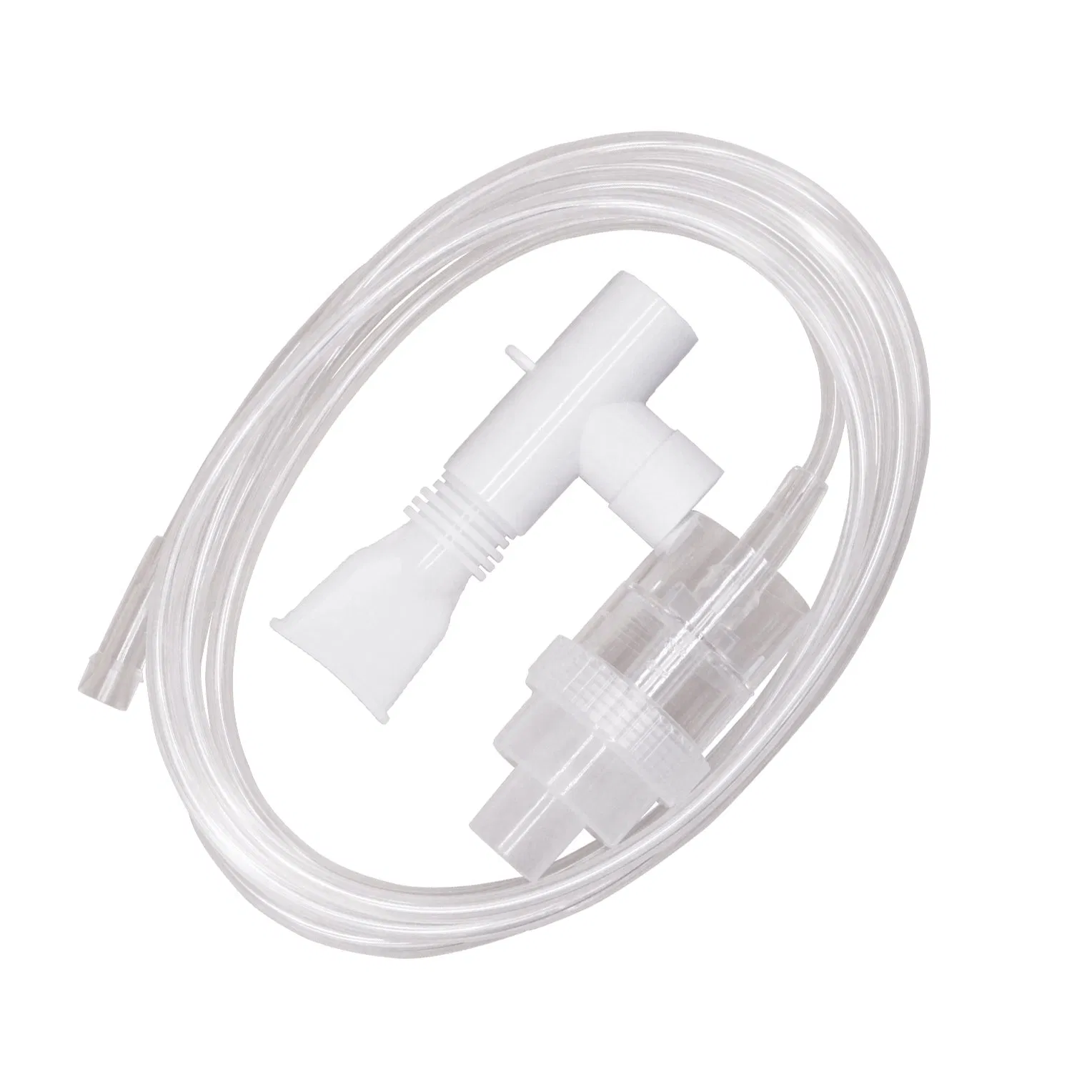 Disposable 7FT PVC Nebulizer Tubing with Mouthpiece for Easy Breathing