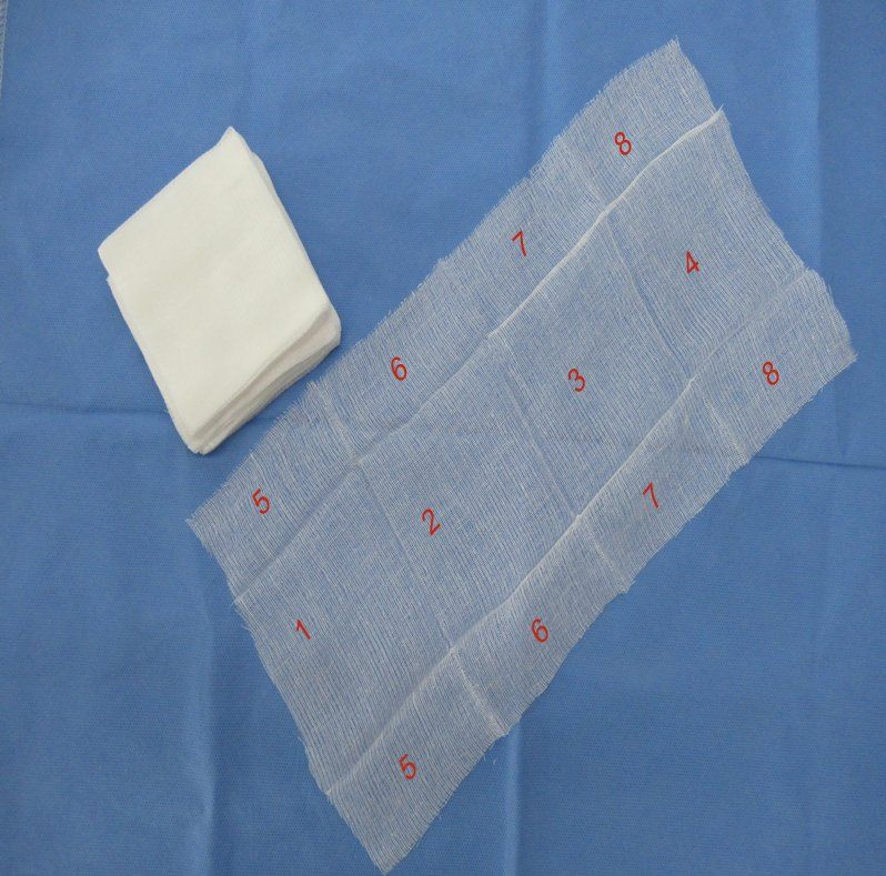 Medical Gauze Pad Cotton Absorbent Breathable Gauze Pad Sterile