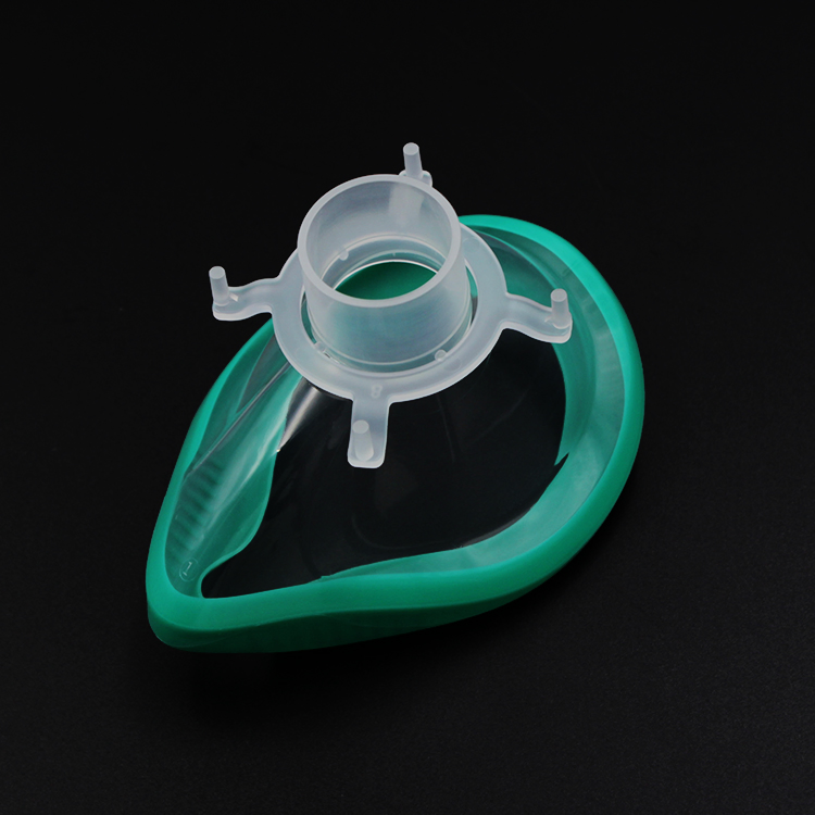 Meidcal Disposable Breathing Anaesthesia Oxygen Mask with Inflatable Rim