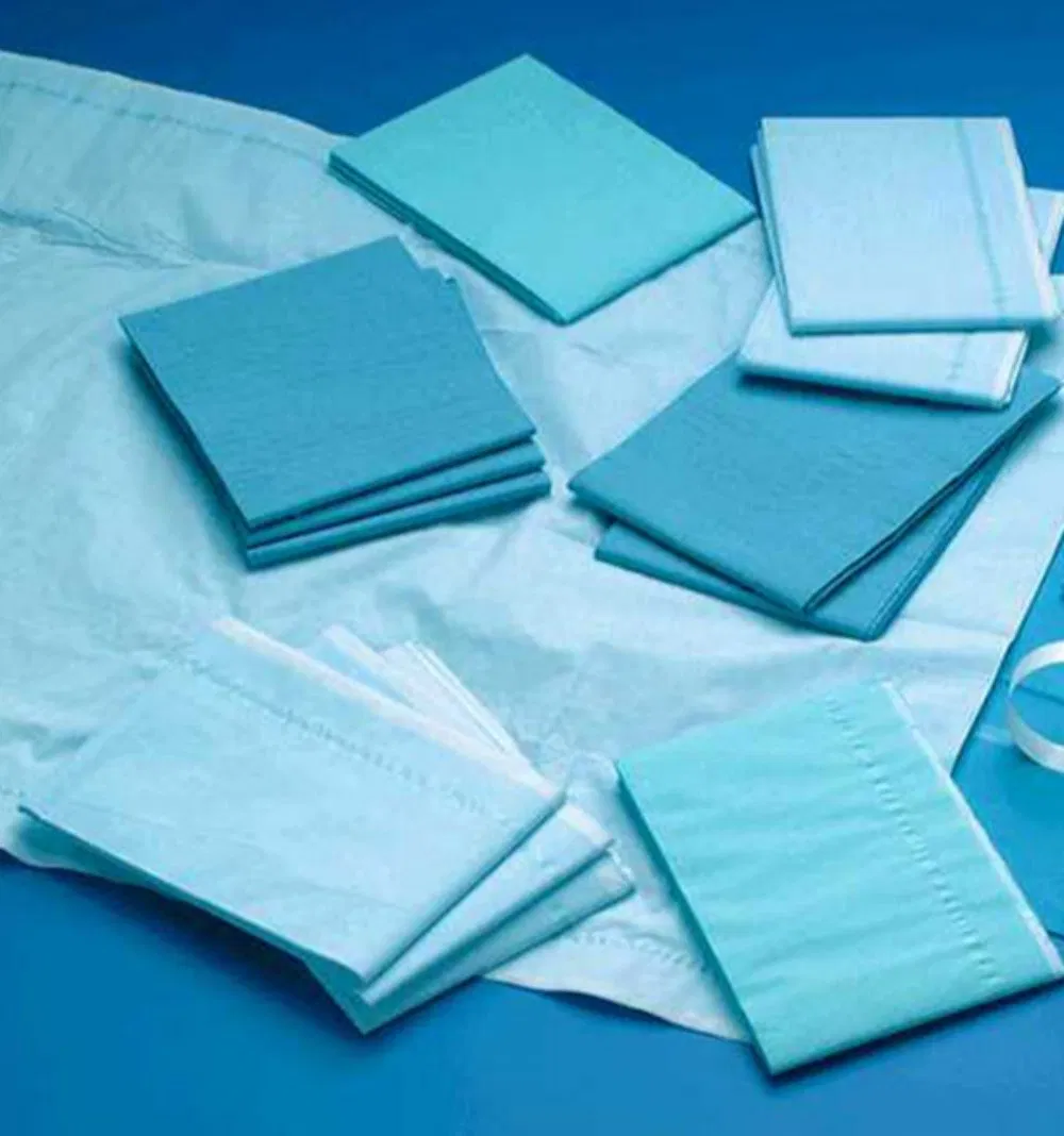 Bulk Sale Disposable Hospital Surgery Drape Sterile Blue Color SMS Non Woven Surgical Drapes with Holes at Low Price