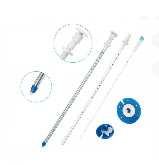 Thoracic Chest Drainage Catheter Tube Trocar System Medical Disposal TPU PVC