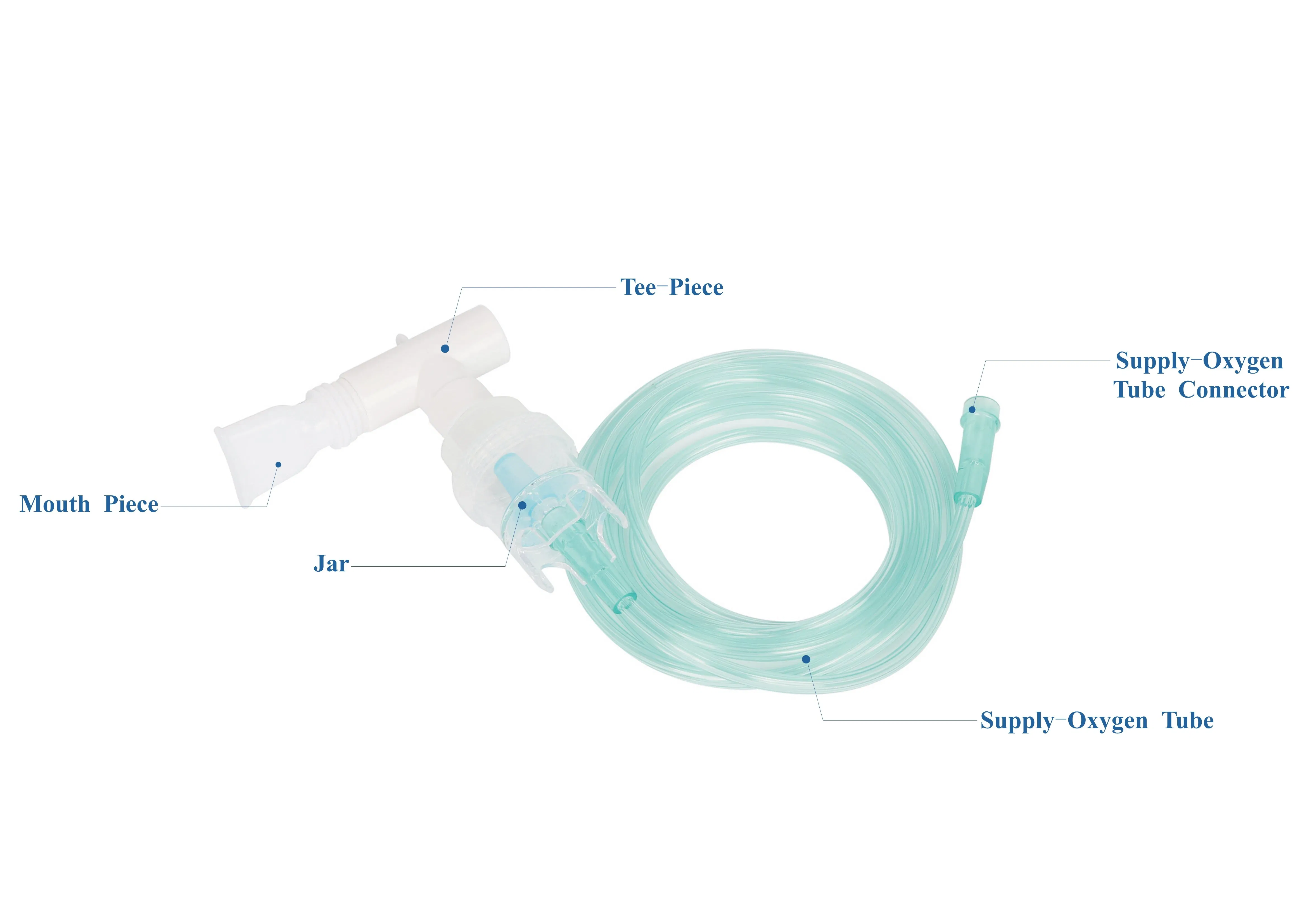 Chinese Factory Supply PVC Nebulizer Wth Mouthpiece for Treating Respiratory Diseases