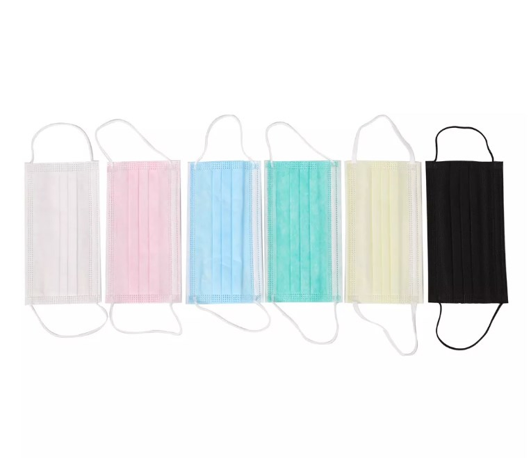 High Quality Disposable Protective Face Masks 3 Layer White Non Woven Protection Disposable Adult Face Mask with Box of 50