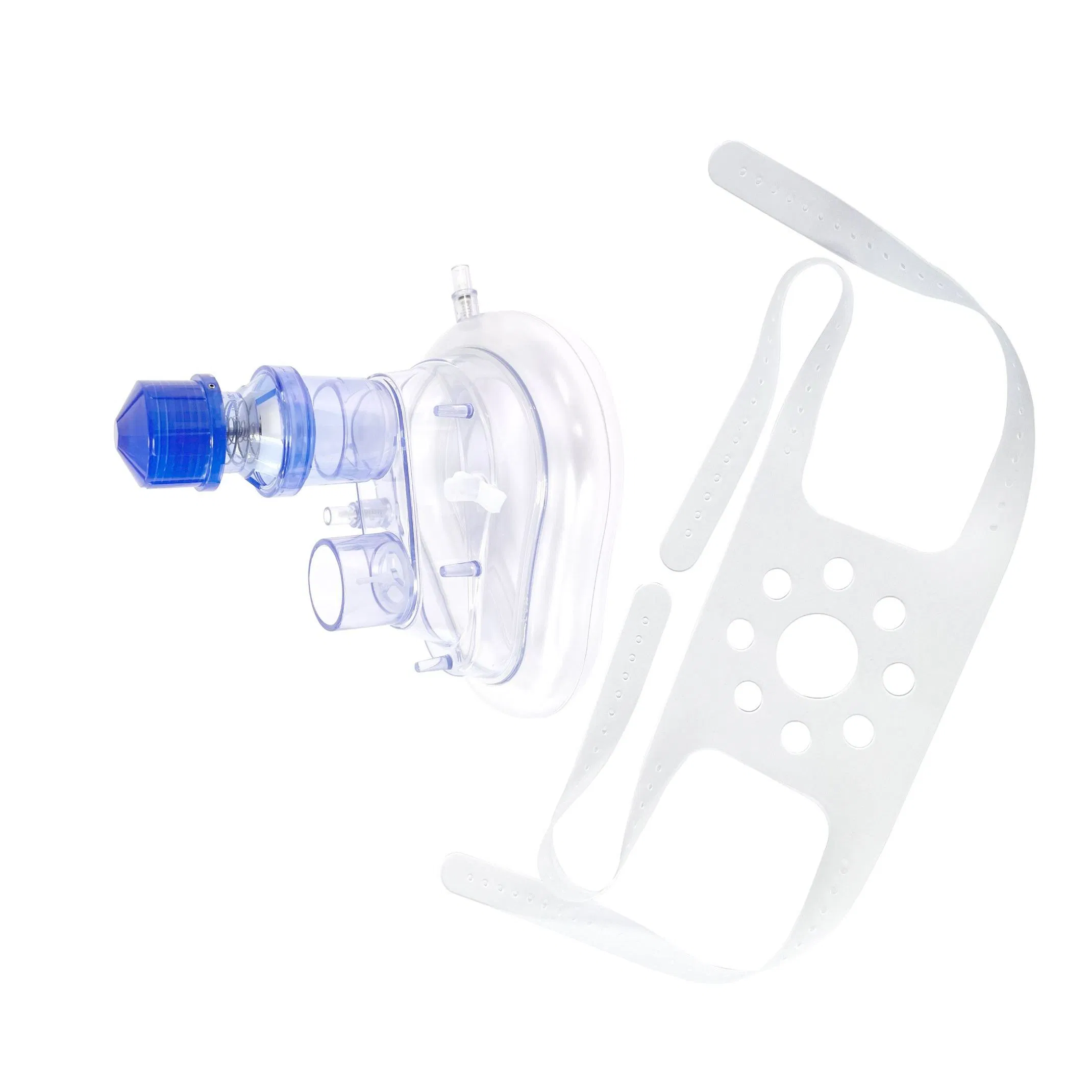 Universal PVC CPAP Mask Featuring Clear View Facial Dome and Simple Strap System